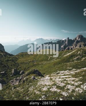 Paysage de montagne de dolomite - Dolomites, Italie Banque D'Images