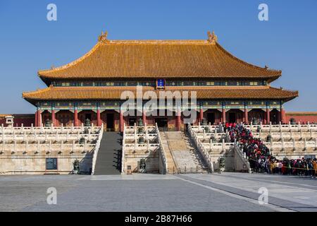 La Cité interdite à Pékin, Chine Banque D'Images