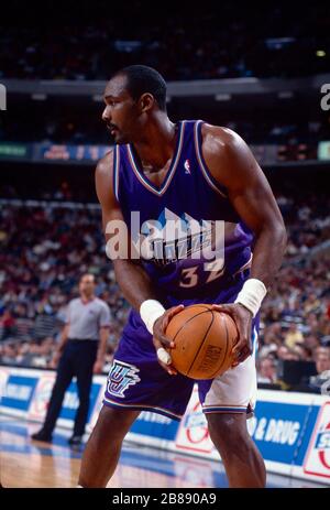 Karl Malone de l'Utah Jazz Banque D'Images