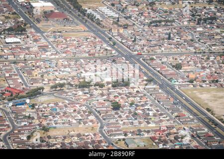 Johannesburg, Afrique du Sud - 1 décembre 2019 - vue aérienne de la zone résidentielle de classe moyenne Banque D'Images