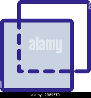 illustration du contour vectoriel de l'icône de calque transparent Illustration de Vecteur