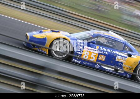 2009 le Mans 24 heures - Spiyker C8 Laviolette conduit par: Jeroen Bleekemolen (NL)/Tom Coronel (NL)/Jaroslav Janiš (CZ) Banque D'Images