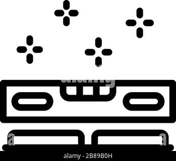 Icône de l'outil niveau style du contour, Illustration de Vecteur