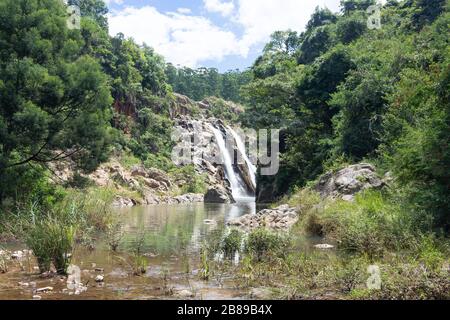 Chutes de Mantenga, réserve naturelle de Mantenga, Lobamba, vallée d'Ezulwini, Royaume d'Eswatini (Swaziland) Banque D'Images