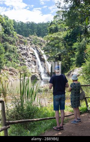 Chutes de Mantenga, réserve naturelle de Mantenga, Lobamba, vallée d'Ezulwini, Royaume d'Eswatini (Swaziland) Banque D'Images