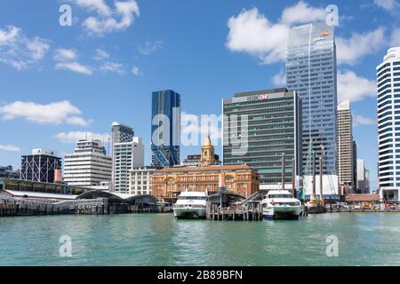 Auckland Waterfront and City Centre, Auckland, Nouvelle-Zélande Banque D'Images