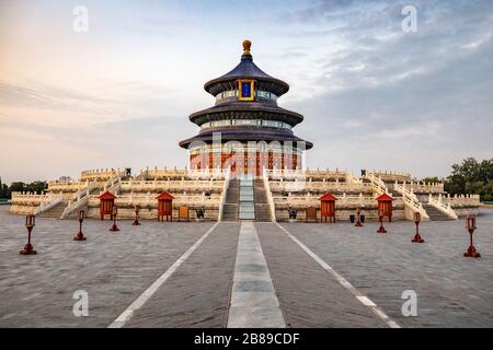 Temple du Ciel à Beijing, Chine Banque D'Images