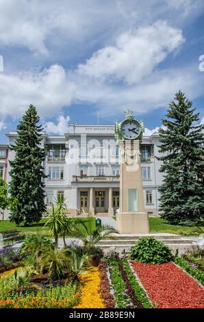 Hôpital psychiatrique Otto Wagner ‘Sozialmechanisches Zentrum Baumgartner Höhe Otto-Wagner-Spital’ Am Seinhof est un chef-d’œuvre Art nouveau. Banque D'Images