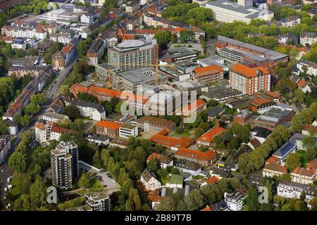 , hôpital Bergmannsheil à Bochum-Ehrenfeld, 24.09.2011, vue aérienne, Allemagne, Rhénanie-du-Nord-Westphalie, région de la Ruhr, Bochum Banque D'Images