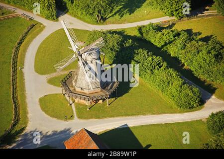 , Musée en plein air du Cap Windmill à Detmold, 27.06.2011, vue aérienne, Allemagne, Rhénanie-du-Nord-Westphalie, Detmold Banque D'Images