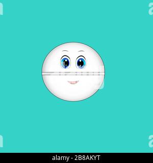 antibiotique gagner corona virus caricature covid 19 Illustration de Vecteur