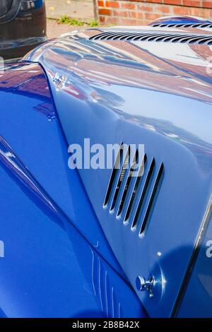 ailes aérations mo détail moside de la voiture bleue morgan Banque D'Images