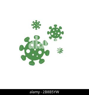 Arrêt Coronavirus 2019-nCov nouveau concept de coronavirus resposible pour l'éclosion de grippe asiatique et les coronavirus pandémie de grippe. Oronavirus tiré à la main Illustration de Vecteur