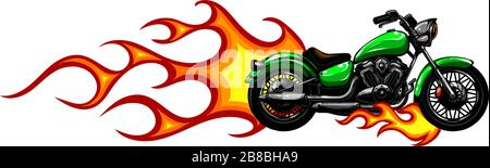 Jeu de moto sport Fiery illustration vecteur Variation Illustration de Vecteur