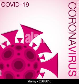 Coronavirus, covid-19, 2019-ncov signe en format vectoriel. Illustration de Vecteur
