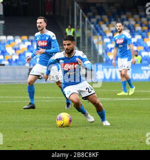 lorenzo insigne (napoli) pendant la Serie italienne de football SAISON 2019/20, napoli, Italie, 01 Jan 2020, Football italien Serie UN match de football Banque D'Images