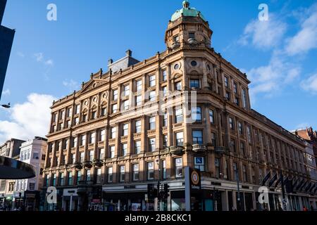 La Maison du Fraser Building en plein soleil dans le centre-ville de Glasgow en mars 2020 Banque D'Images