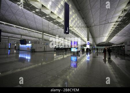 vider l'aéroport de hong kong Banque D'Images