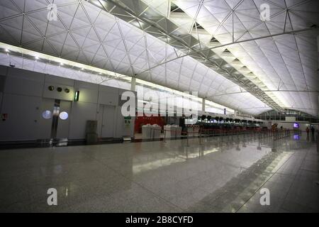 vider l'aéroport de hong kong Banque D'Images