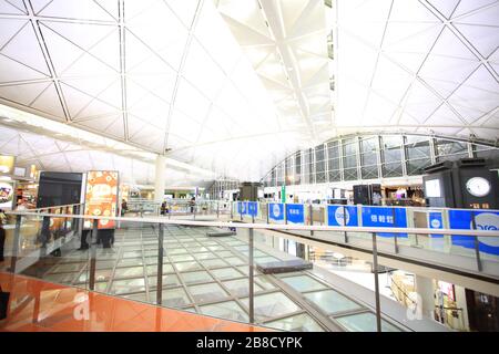 vider l'aéroport de hong kong Banque D'Images