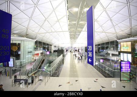 vider l'aéroport de hong kong Banque D'Images