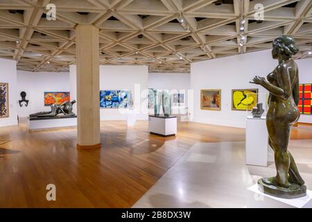 Intérieur de la Art Gallery of Western Australia, Perth, Australie occidentale, Australie Banque D'Images