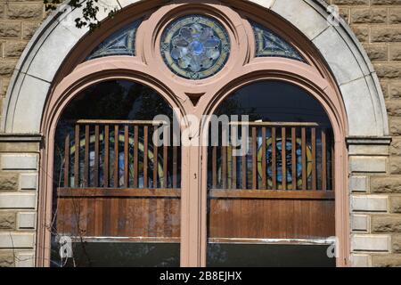 Verre souillé Banque D'Images