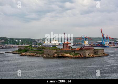 Forteresse d'Älvsborg en face de Göteborg Banque D'Images