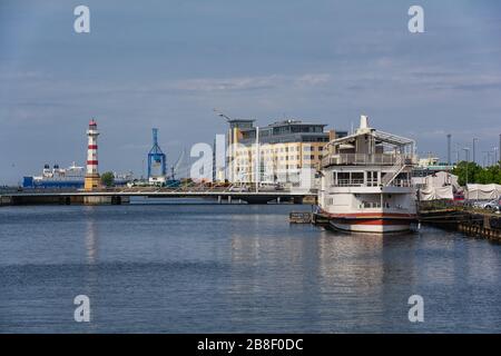 Le port de Malmo en Suède Banque D'Images