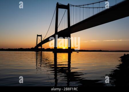 Nouveau pont Little Belt à Middelfart, Danemark Banque D'Images