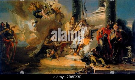 Giovanni Battista Tiepolo - le sacrifice d'Iphigenia. Banque D'Images