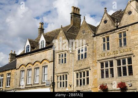 The Kings Arms Hotel, Stow-on-the-Wold, Gloucestershire, Cotswold District, Angleterre, Royaume-Uni, Europe Banque D'Images