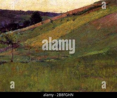 Giverny Hillside 1890 91 Rose. Banque D'Images