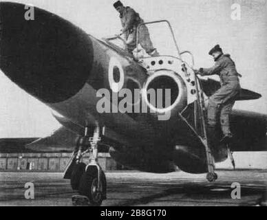 Gloster Javelin FAW 9 64 Sqn Duxford 1959. Banque D'Images
