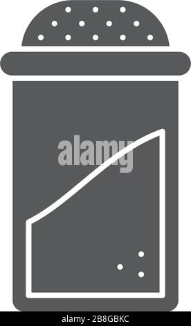 Icône vectorielle distributeur de sucre isolée sur fond blanc Illustration de Vecteur