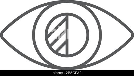 Symbole d'icône vectoriel Low Vision isolé sur fond blanc Illustration de Vecteur