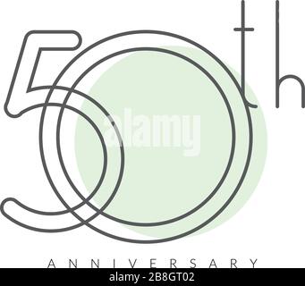 Logo anniversaire 50 ans en format EPS 10 Illustration de Vecteur