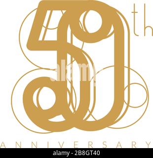 Logo anniversaire 50 ans en format EPS 10 Illustration de Vecteur