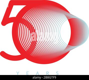 Logo anniversaire 50 ans en format EPS 10 Illustration de Vecteur