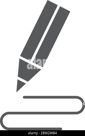 Plume, icône de vecteur d'écriture isolée sur fond blanc Illustration de Vecteur