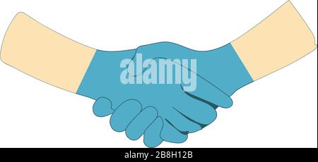 Gants en latex. Équipement de protection individuelle. CoVID-19. Équipement, doigt, Illustration de Vecteur