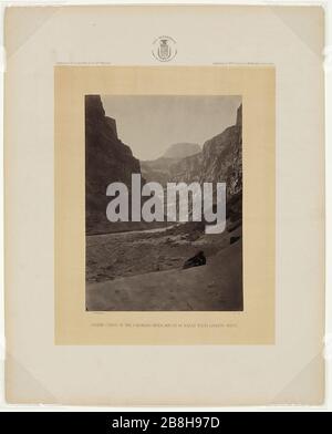 Grand Cañon du fleuve Colorado, embouchure de Kanab Wash, en regardant vers l'ouest - W. Bell, phot. Banque D'Images