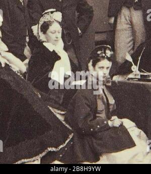 Grand duchesse Alice de Hesse et par le Rhin avec la princesse Dagmar du Danemark. Banque D'Images