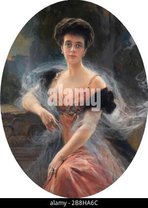 Grand duchesse Elena Vladimirovna de Russie, par François Flameng. Banque D'Images