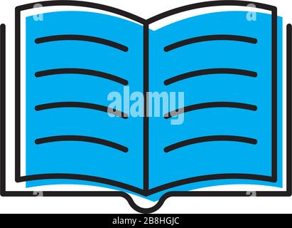 Réservez avec texte vector icon concept design isolé sur fond blanc Illustration de Vecteur