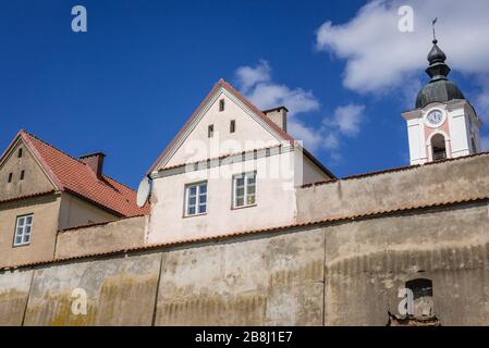 Anciens hermitages et tour du monastère post-camaldolese dans le village de Witry dans le comté de Suwalki, Podlaskie Voivodeship Banque D'Images