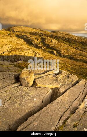 Les montagnes Rhinogydd, à l'est de Harlech, Snowdonia, pays de Galles du Nord, Royaume-Uni. Banque D'Images