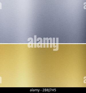 L'aluminium et le laiton textures cousu Banque D'Images