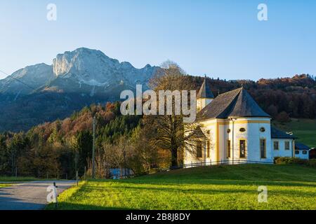 Église de pèlerinage de la Visitation de la Vierge Marie à Marktschellenberg dans les Alpes bavaroises Banque D'Images