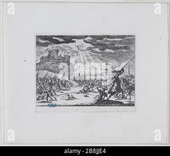 Le Nouveau Testament, la conversion de Saint Paul : dixième édition d'une série de 10 pièces (Lieure 1427 Meaume 47) Jacques Callot (1592-1635). 'Le Nouveau Testament, la conversion de Saint Paul : Dixième numéro d'une suite de 10 pièces' (Lieure 1427, Meaume 47). Eau-forte. 1 ère du XVIIème siècle. Musée des Beaux-Arts de la Ville de Paris, petit Palais. Banque D'Images